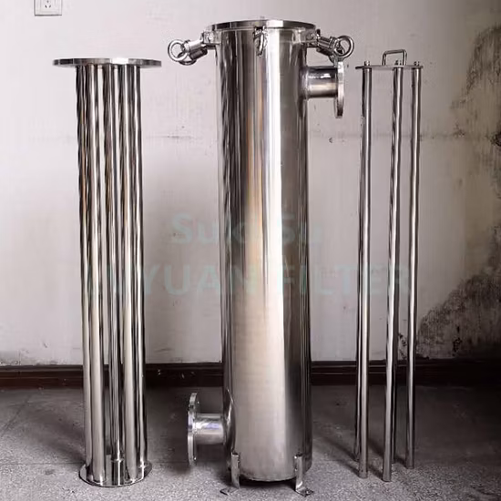 Único alojamento de filtro magnético de aço inoxidável de água do cartucho de SS316 SS304 multi 10 20 30 40 polegadas